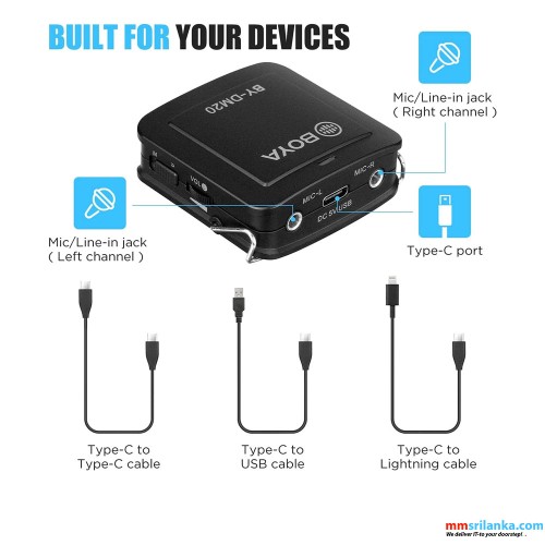 BOYA BY-DM20 DUAL CHANNEL RECORDING KIT (6M)